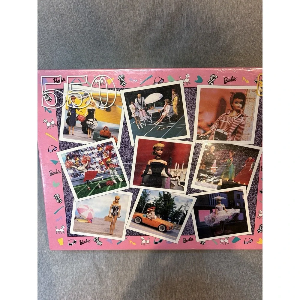 NEW Sealed Golden Mattel 1993 Vintage 550‎ pc Barbie And Doll Puzzle - Set Of 2